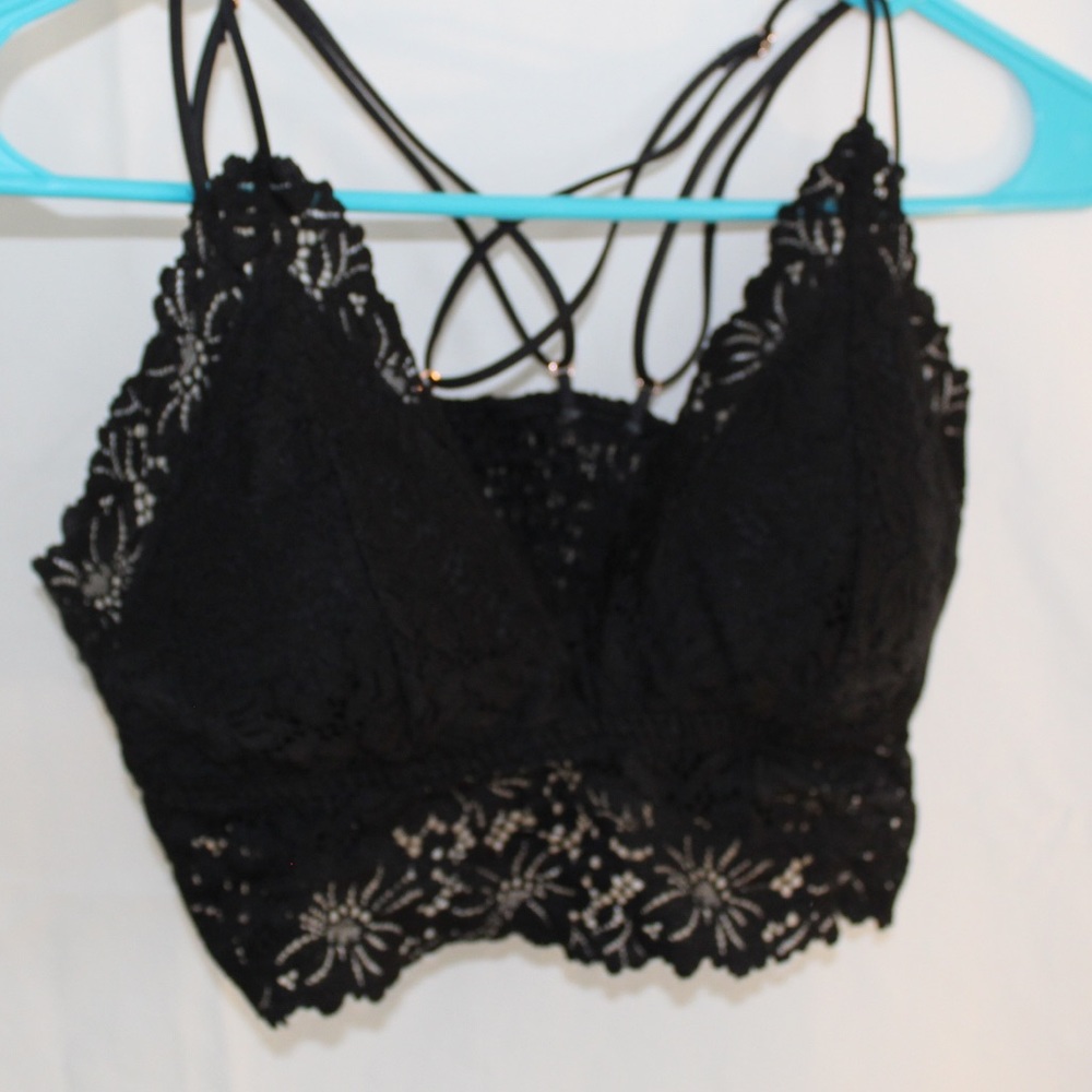 PINK Victoria Secret Racerback Bralette - Black